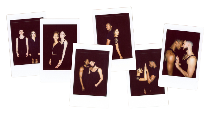 Set of polaroid photos representing the different couples interpreting Romeo & Juliet