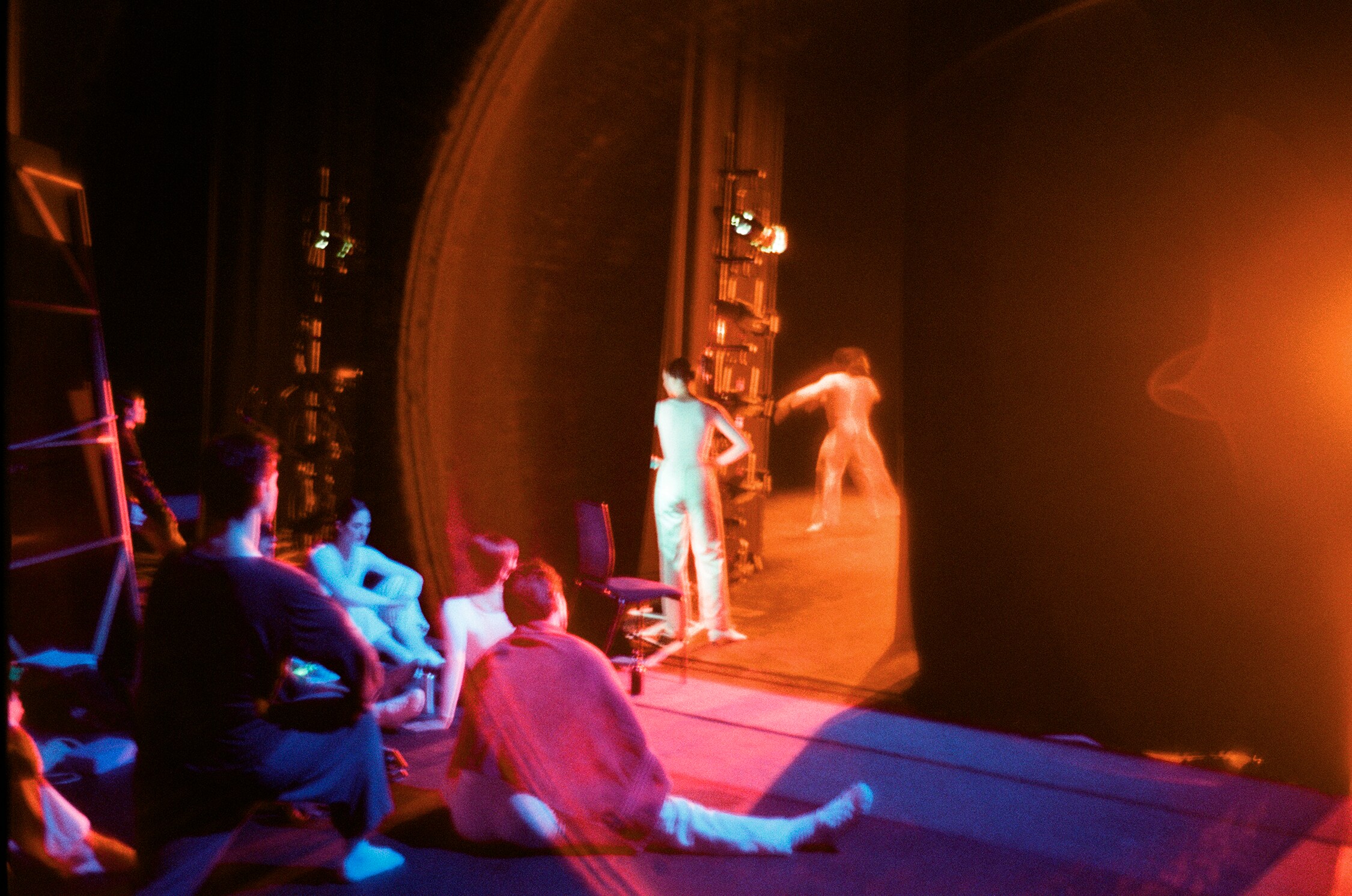 Dancers backstage