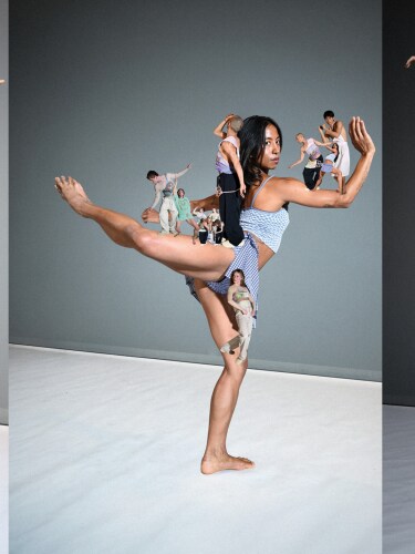 Danseurs faisant des positions de danse
