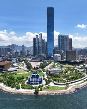 Aerial vue of West Kowloon