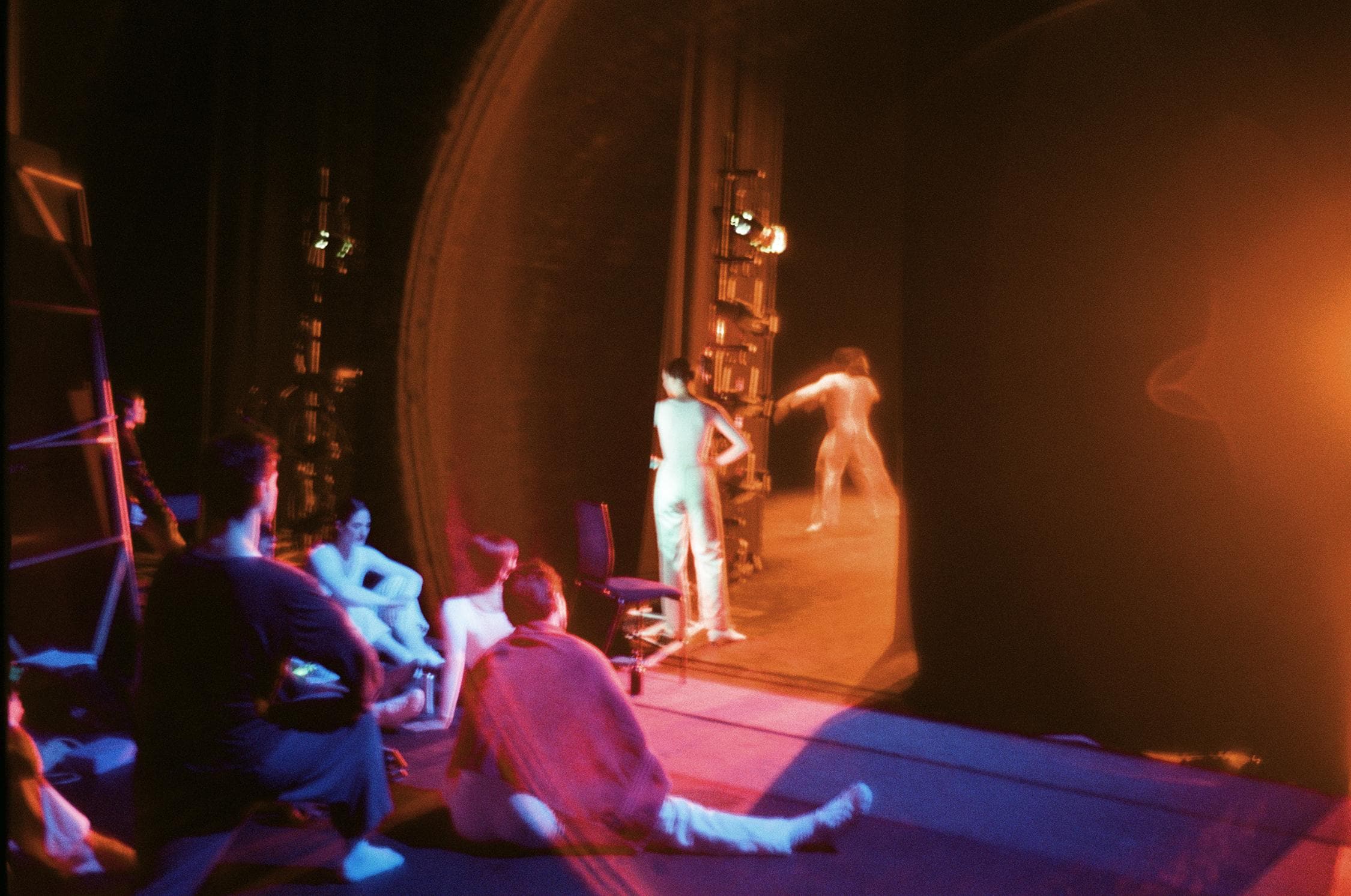 Dancers backstage