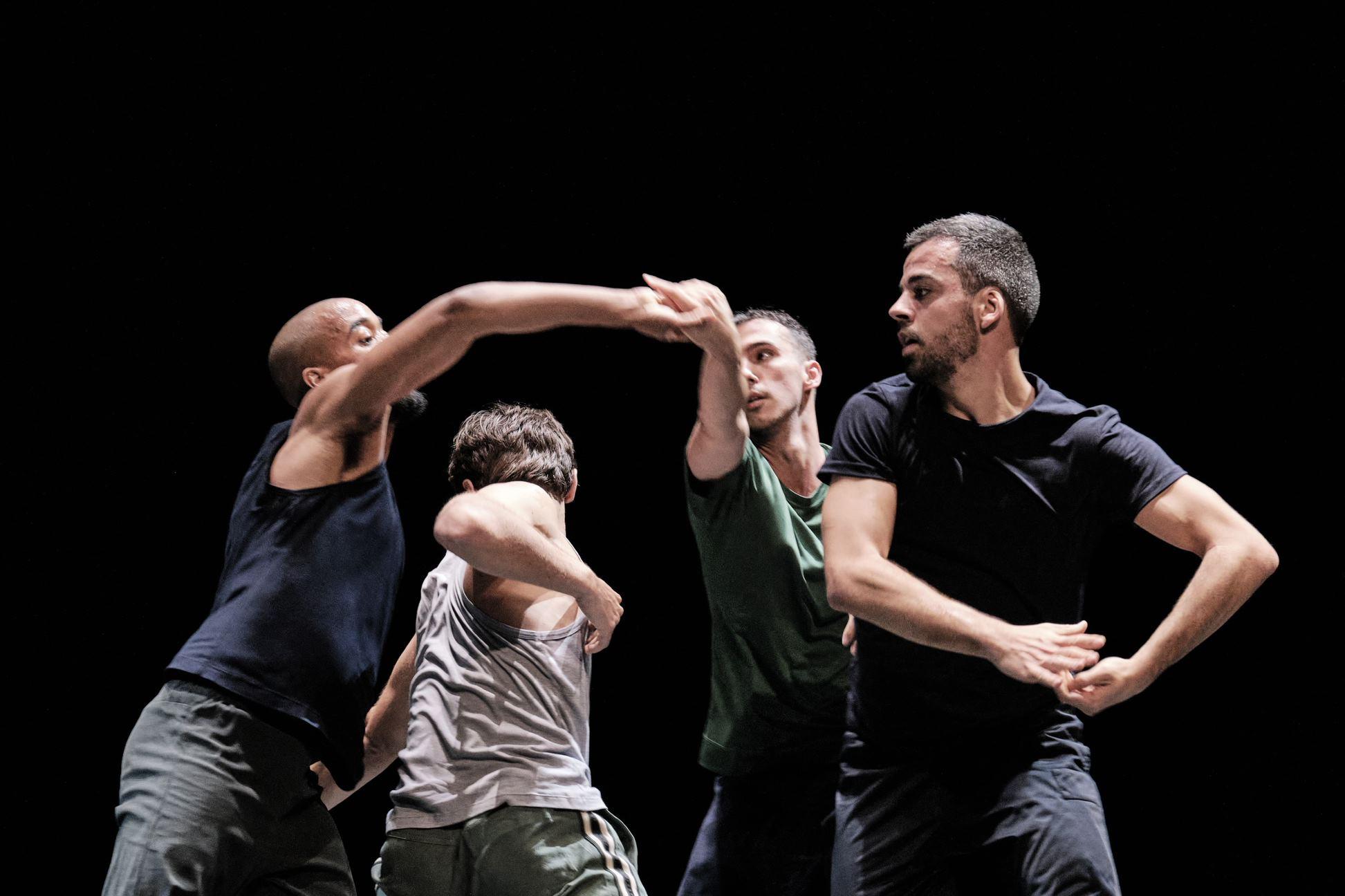 Four dancers on stage