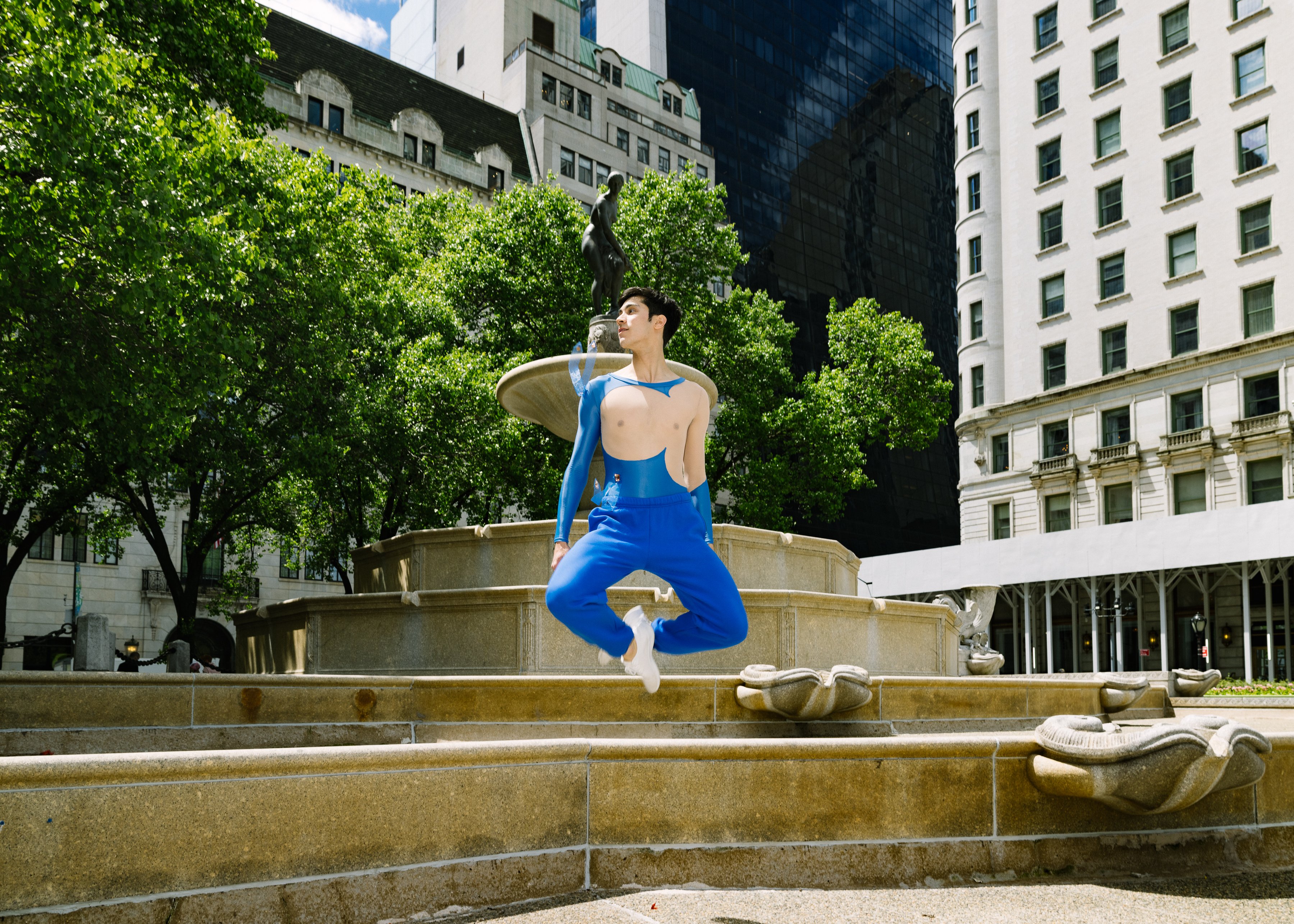 Jumping dancer.