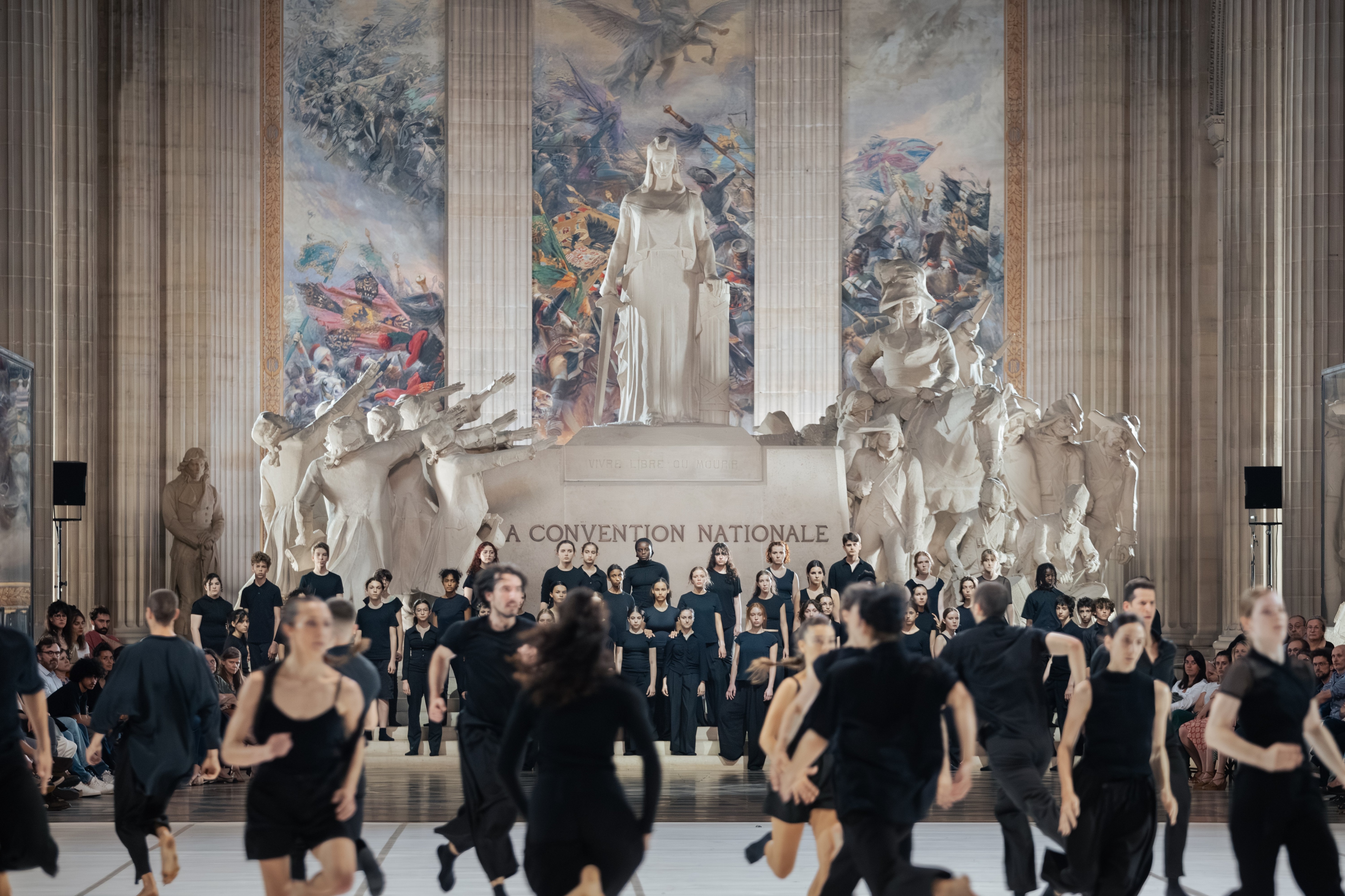 Danseurs en plein course