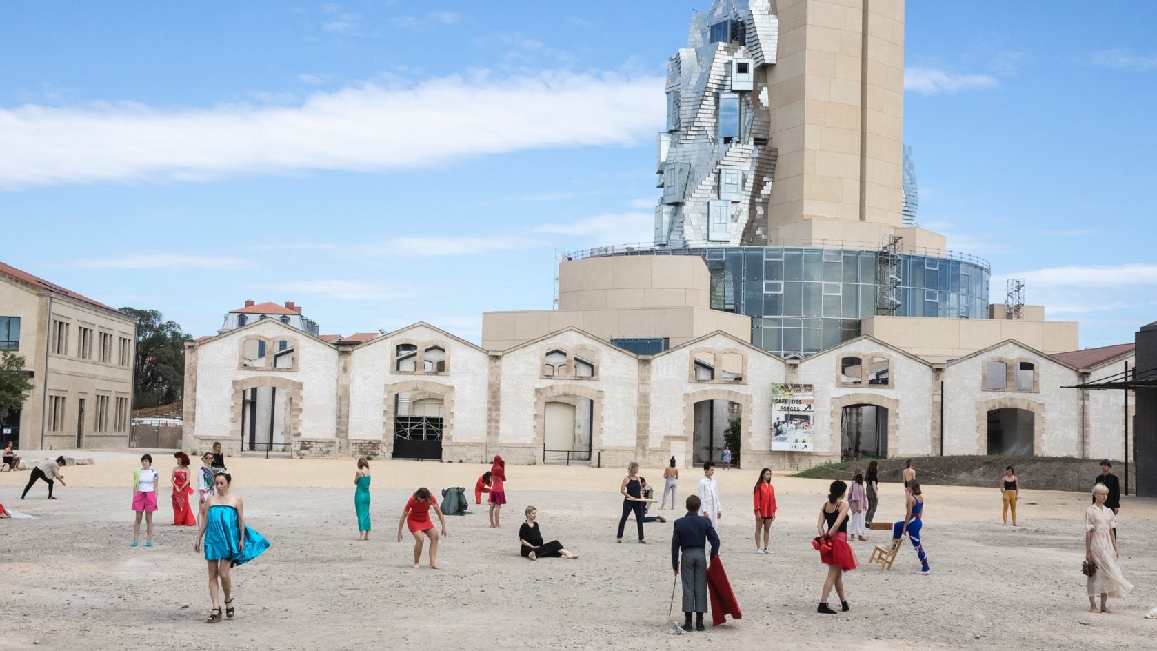 Dancers in the Parc des Ateliers, Luma Arles.