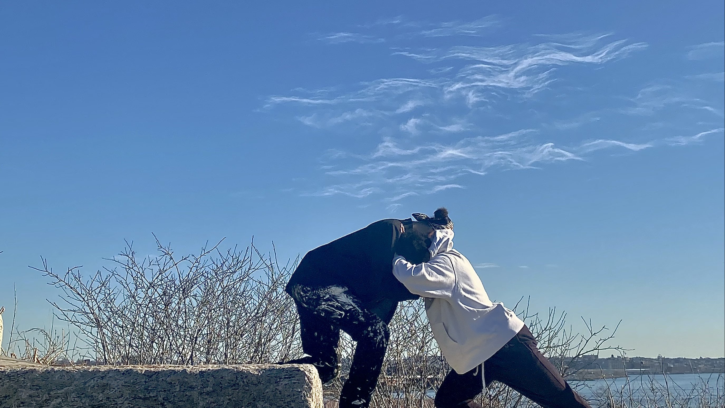 Two dancers outdoor