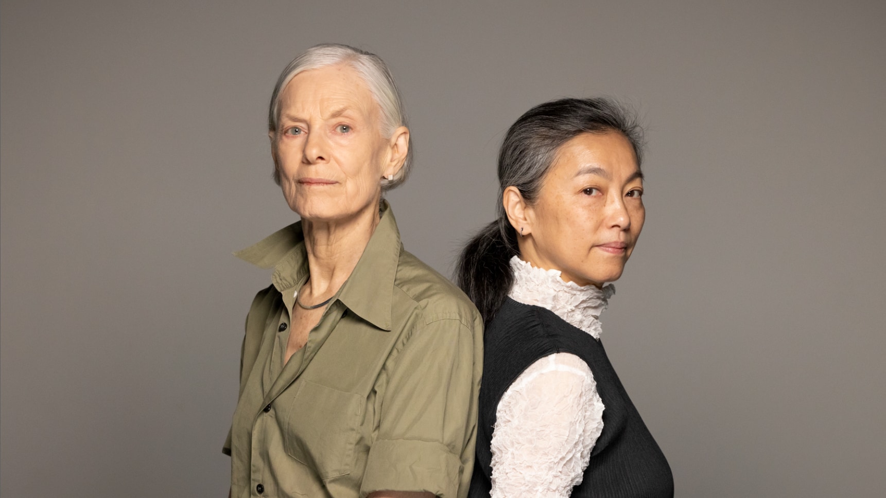 Portrait of Lucinda Childs and Miki Orihara
