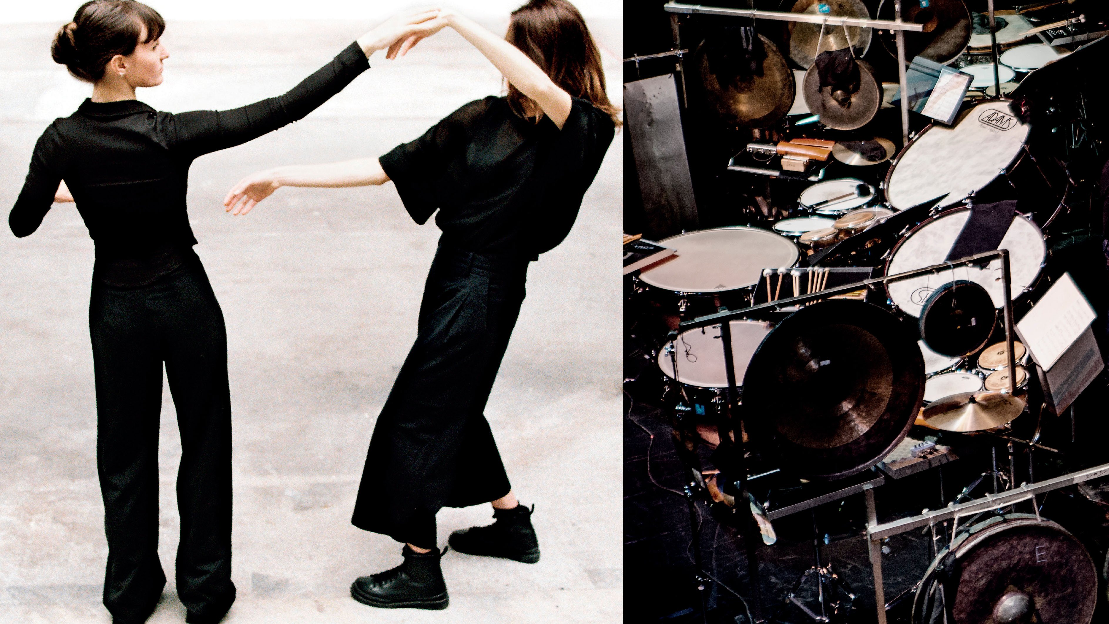 2 danseuses et une batterie