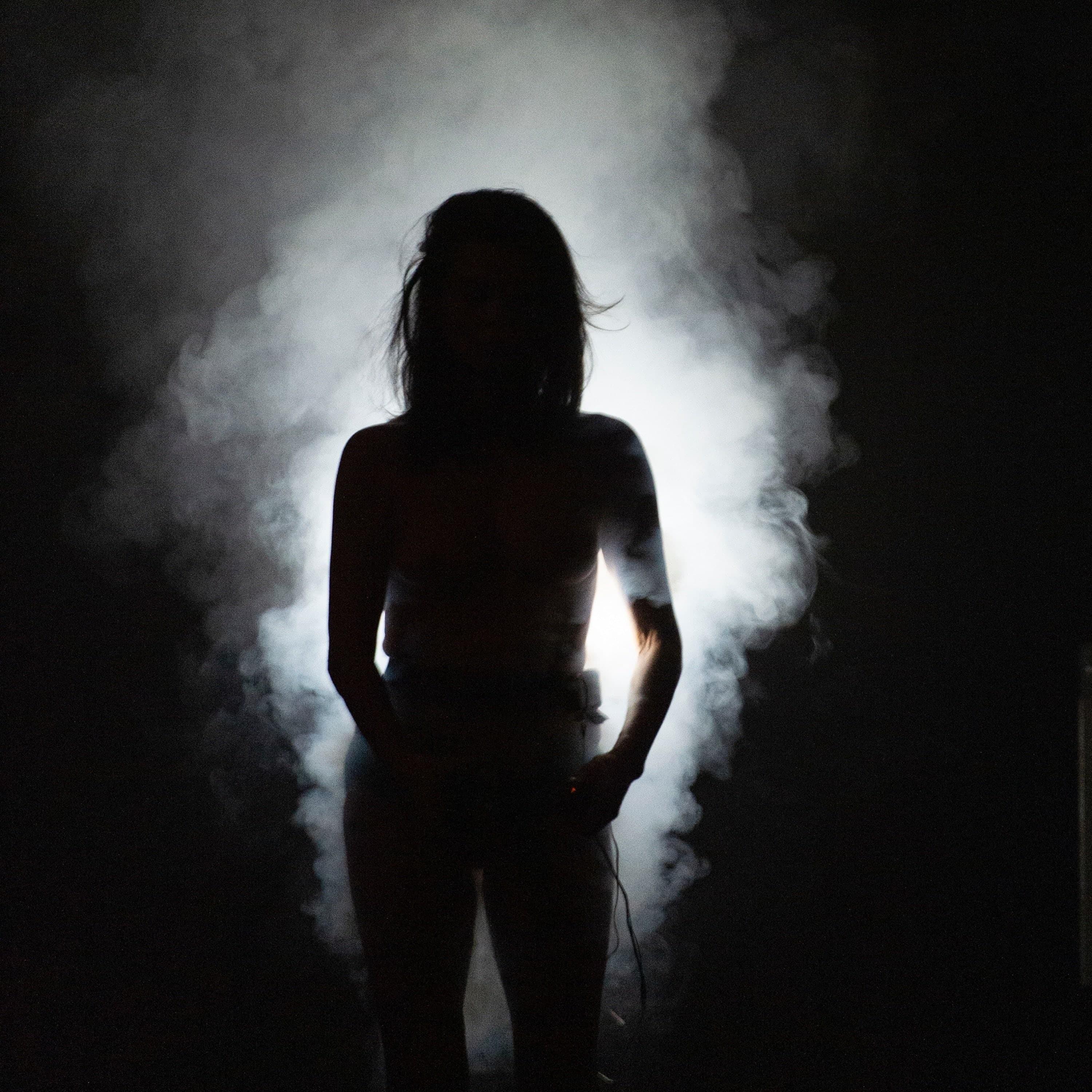 Smoke cloud on stage in Nuée by Emmanuelle Huynh