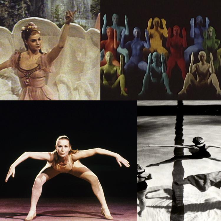 Collage of films with dancers