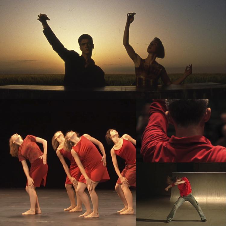 Collage of films with dancers