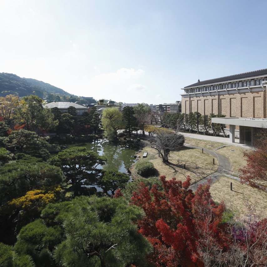Exterior view of the Japanese Garden of the Kyoto City KYOCERA Museum of Art