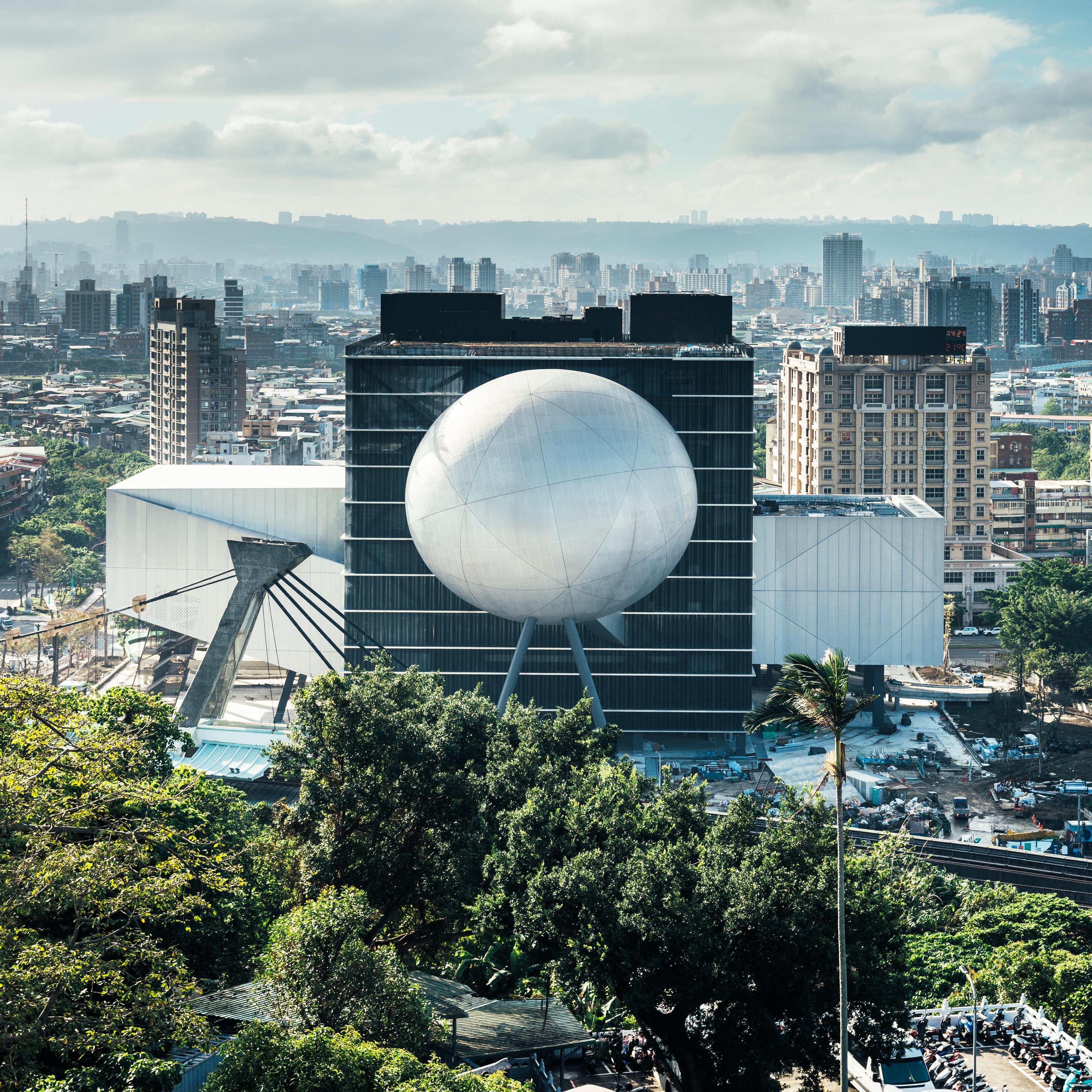 Exterior view of the Taipei Performing Arts Center building