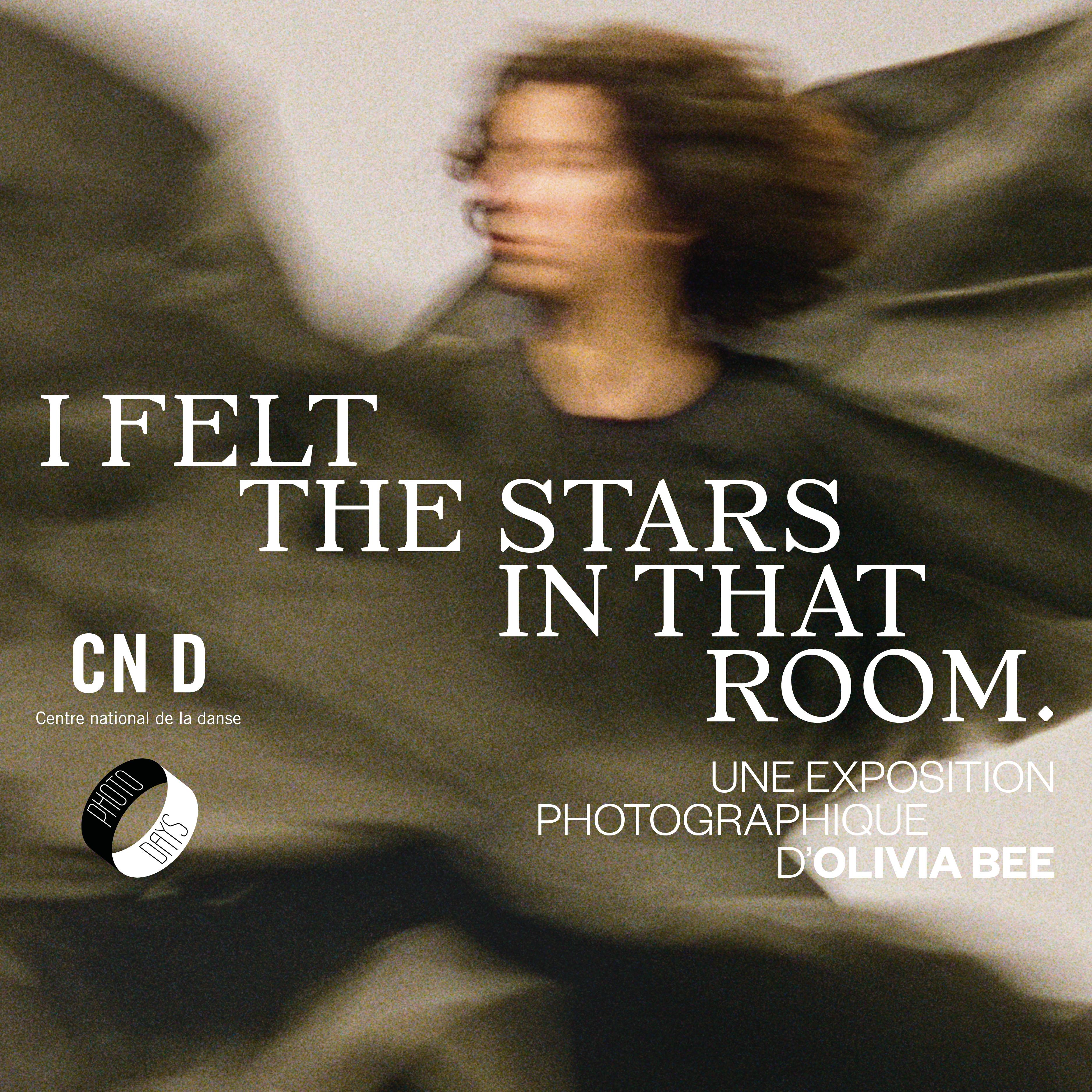 Poster of the exhibition "I felt the stars in that room" by Olivia Bee