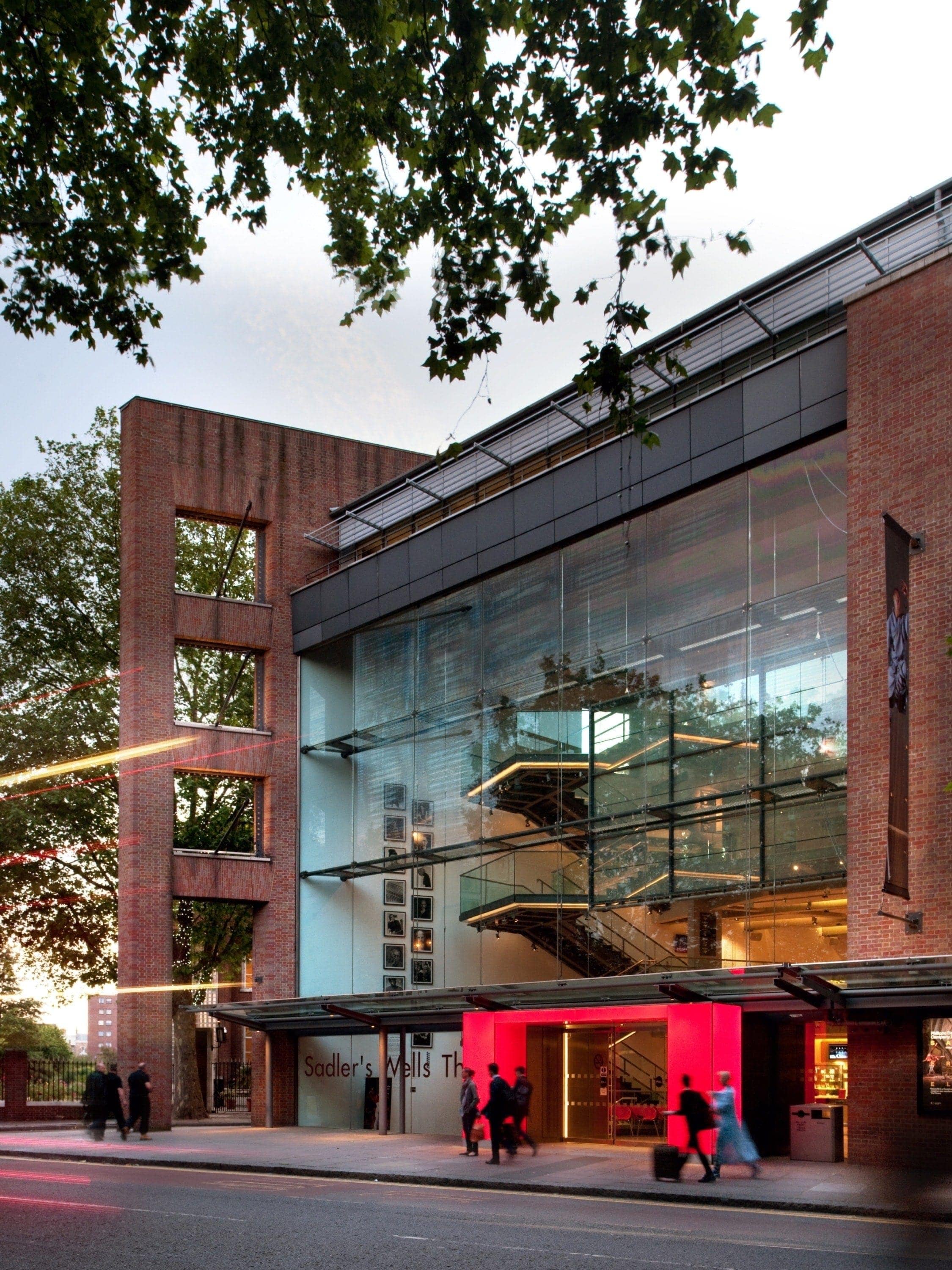 Exterior view of the building of Sadler’s Wells