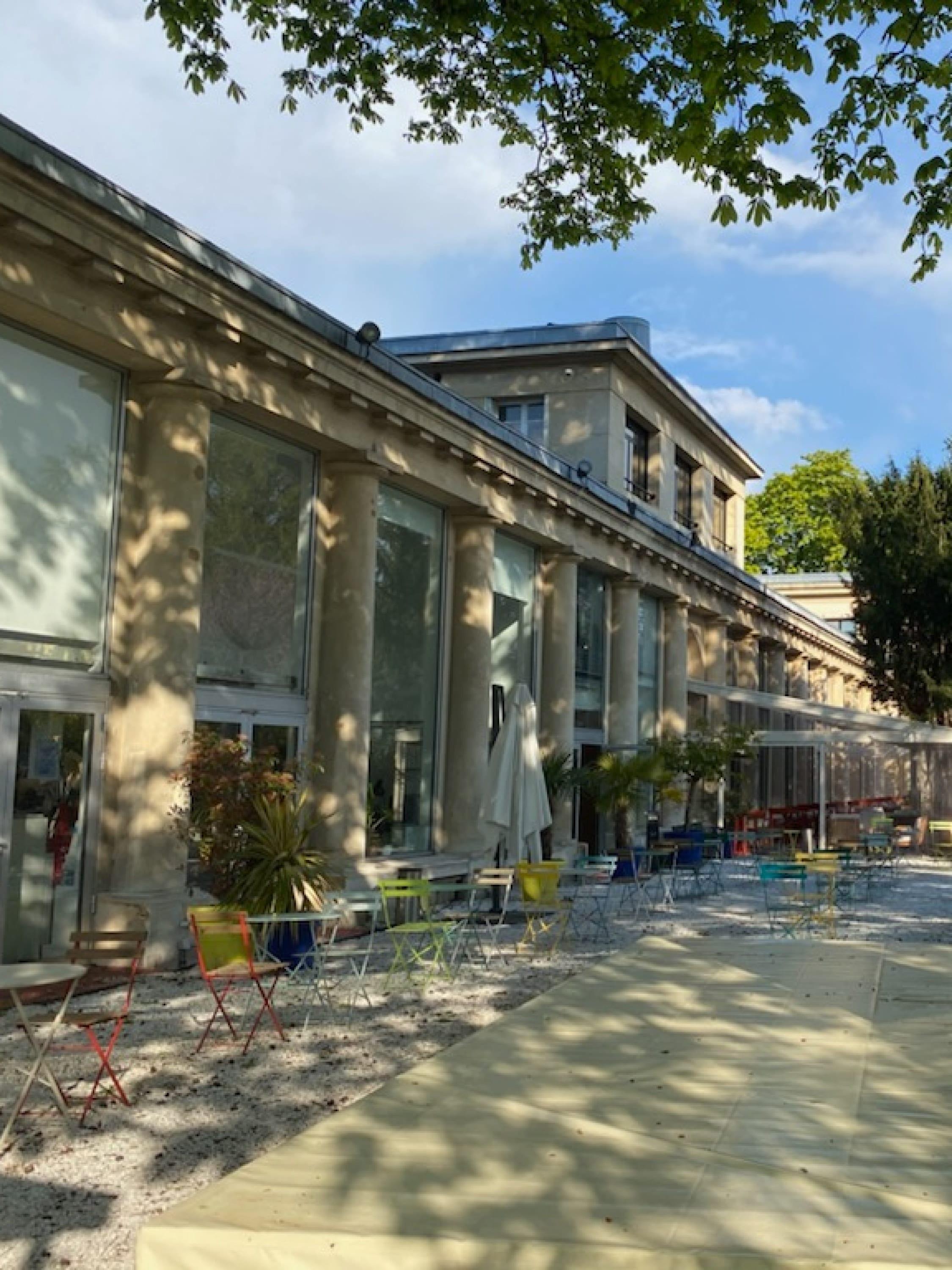 Exterior view of the building Espace Cardin