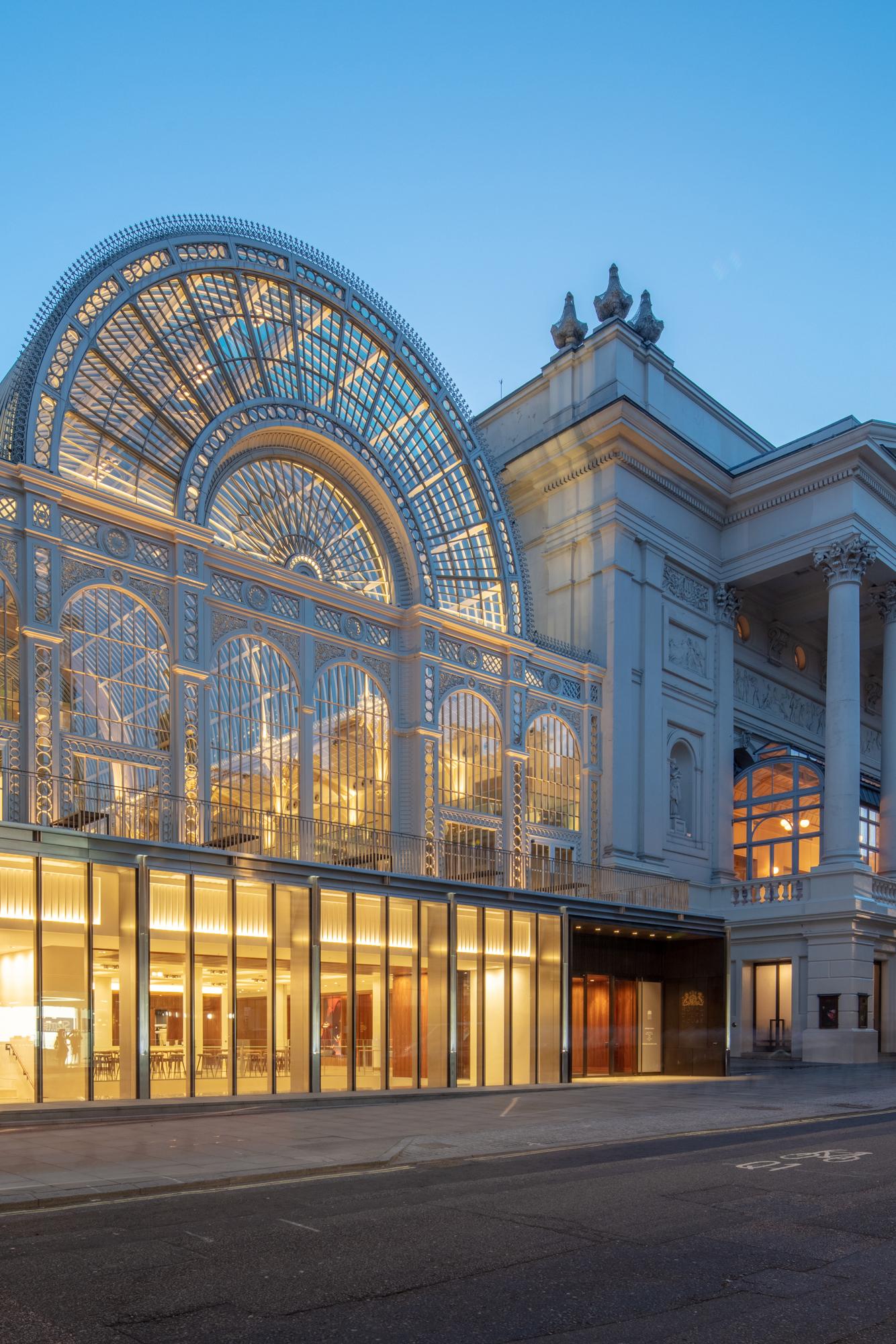 Exterior view of the Royal Opera House
