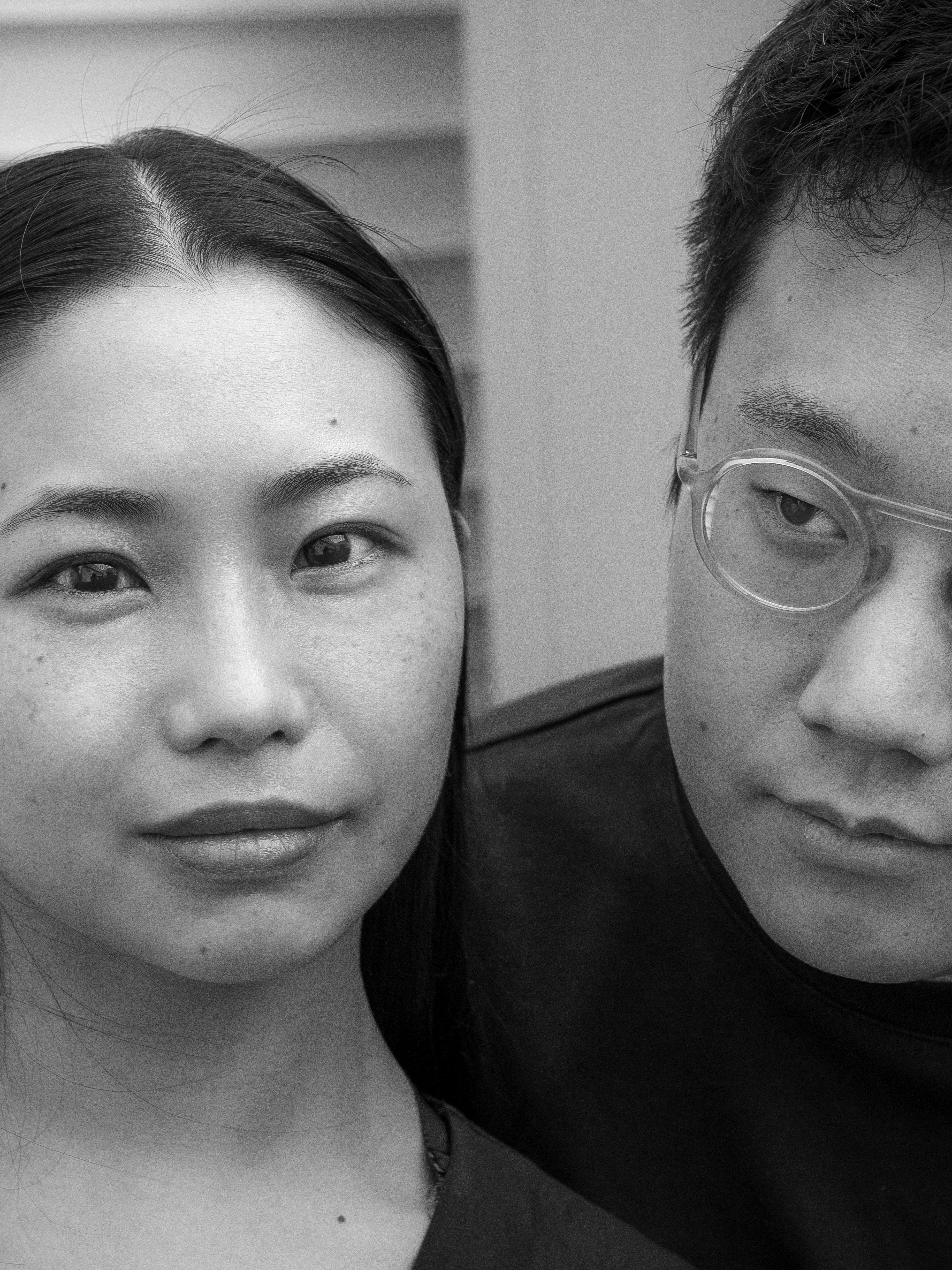 black and white portray of the duo