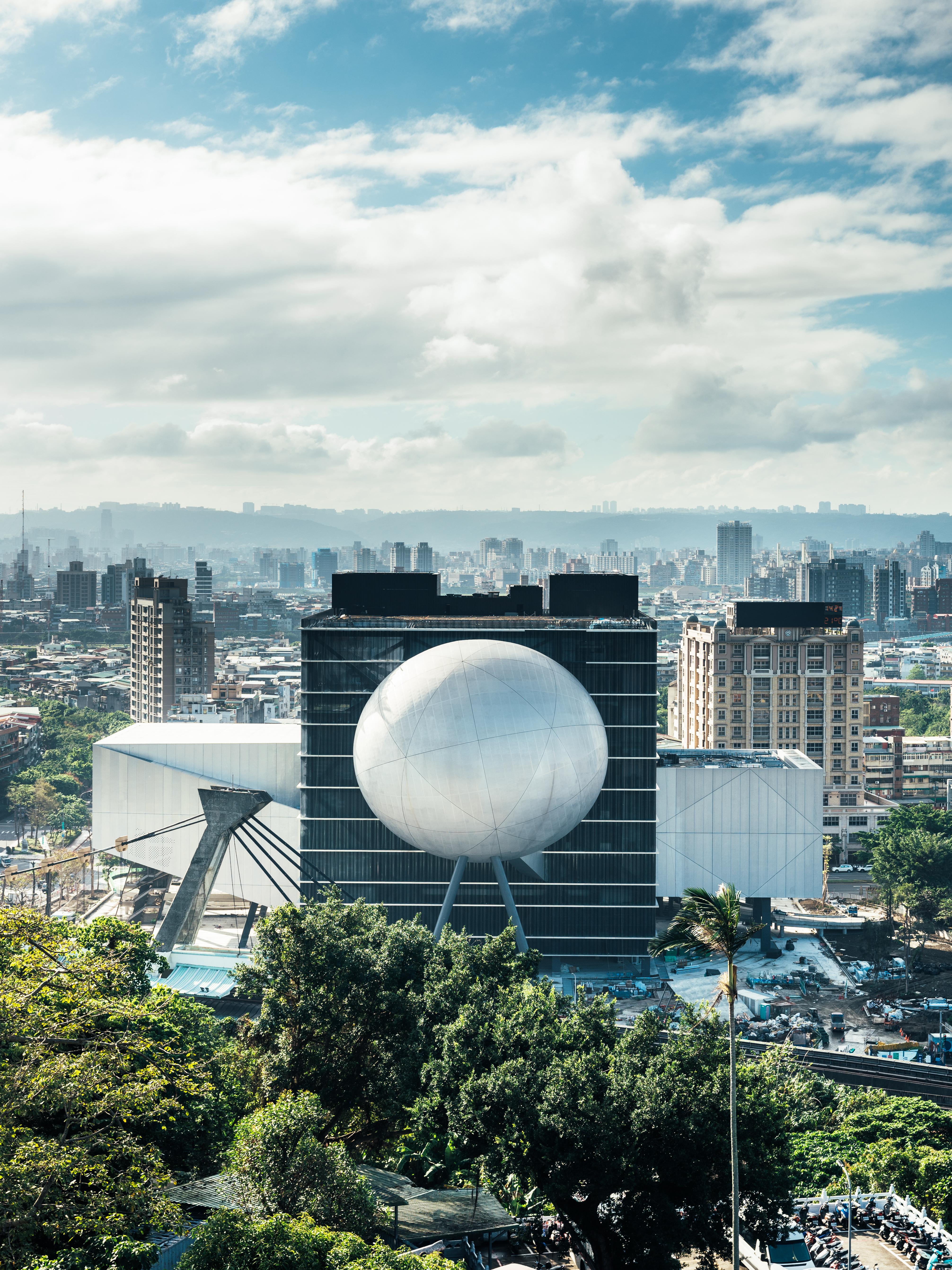 Exterior view of the Taipei Performing Arts Center building