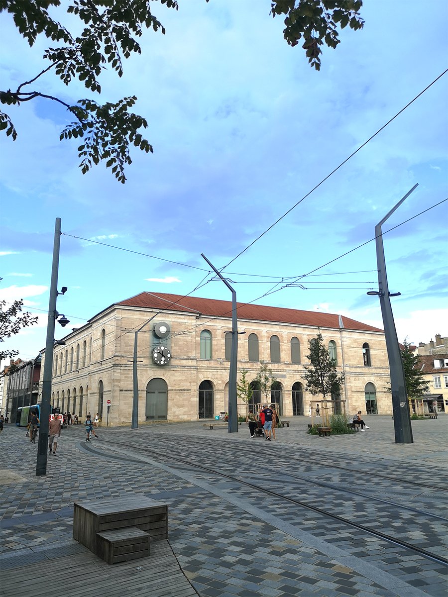 Facade of the Musée des Beaux-Arts et d'Archeologie de Besançon building