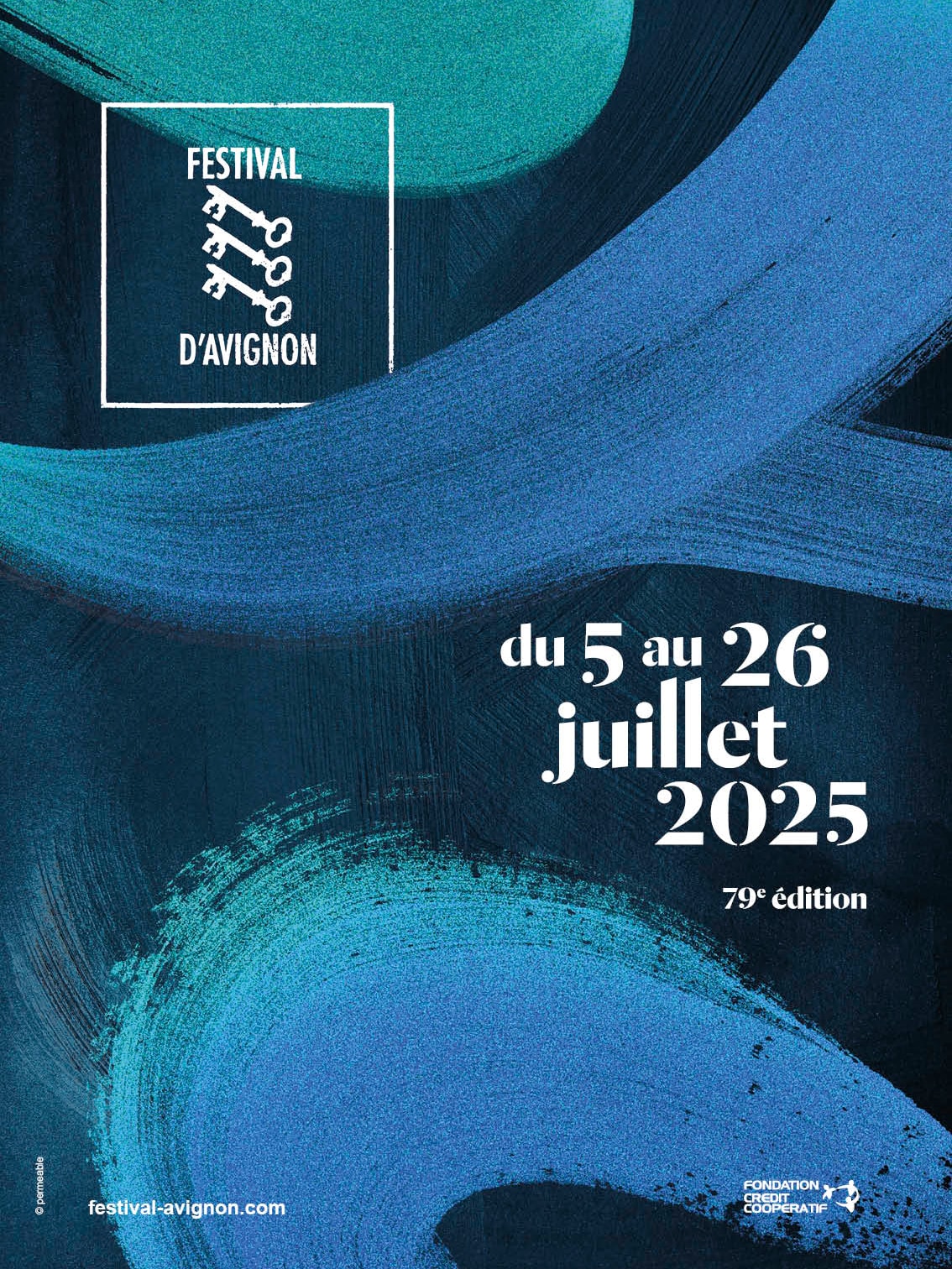 Affiche de la 79e édition du Festival d'Avignon