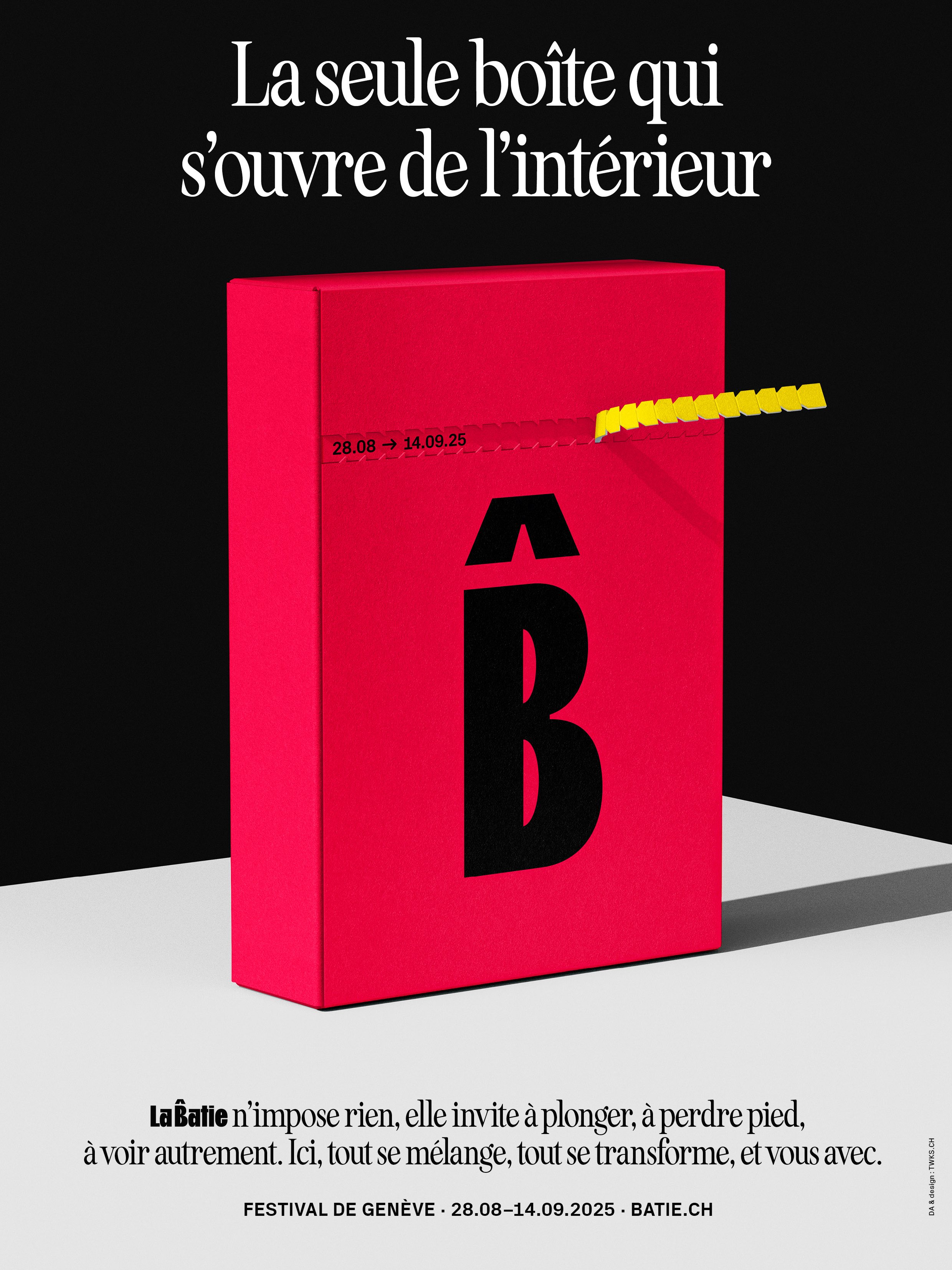 Affiche de l'édition 2025 de La Bâtie-Festival de Genève